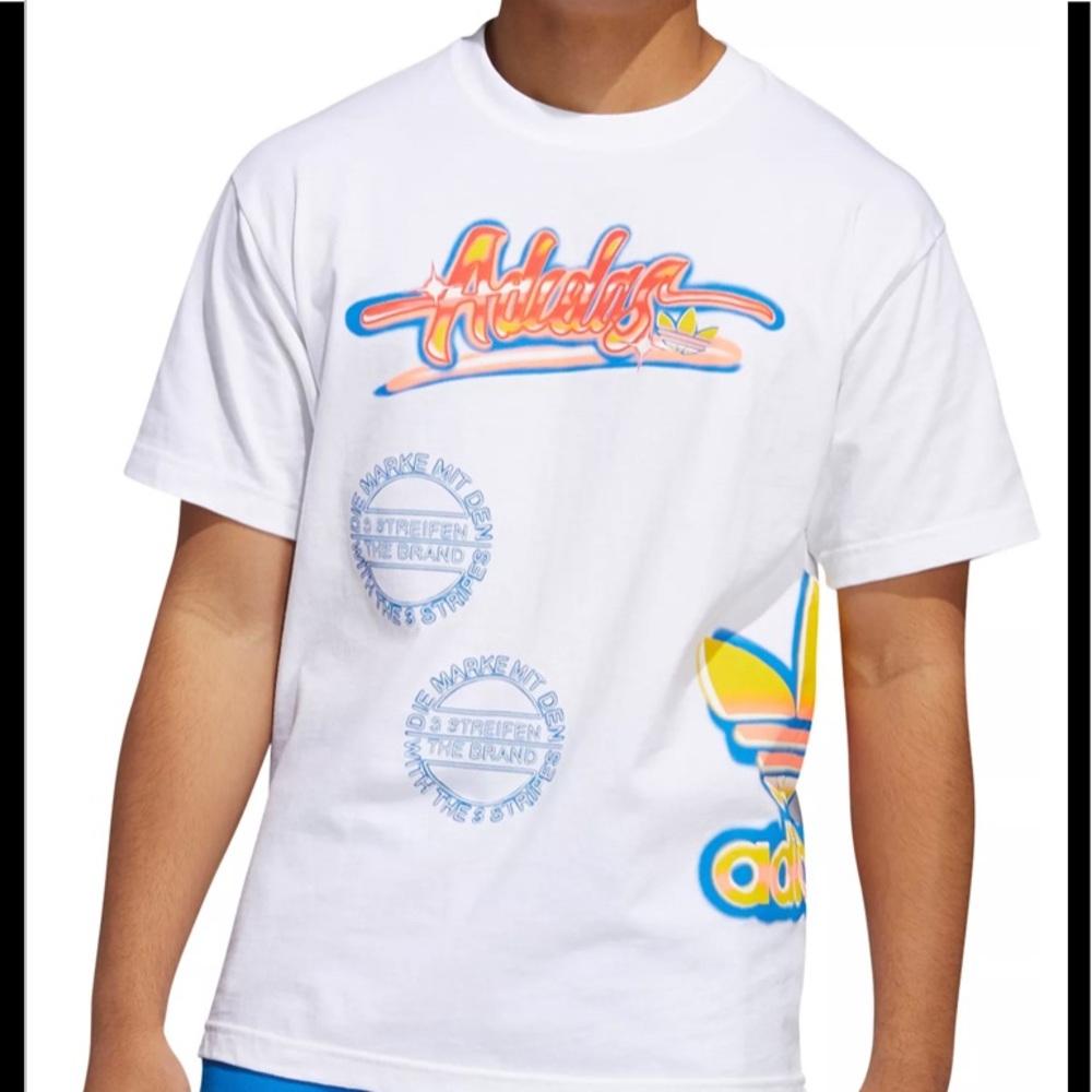 ADIDAS Originals Men’s Airbrush Multigraphic T-Shirt.S